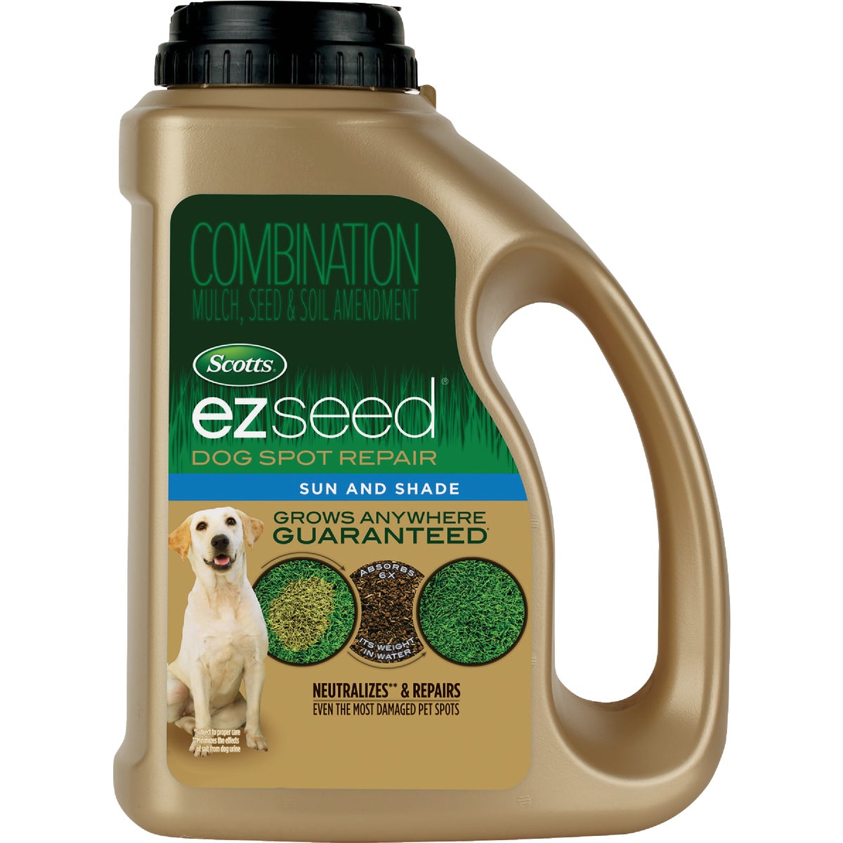 Scotts EZ Seed 2 Lb. Sun & Shade Dog Spot Repair Mulch, Seed and Soil Amendment Combination