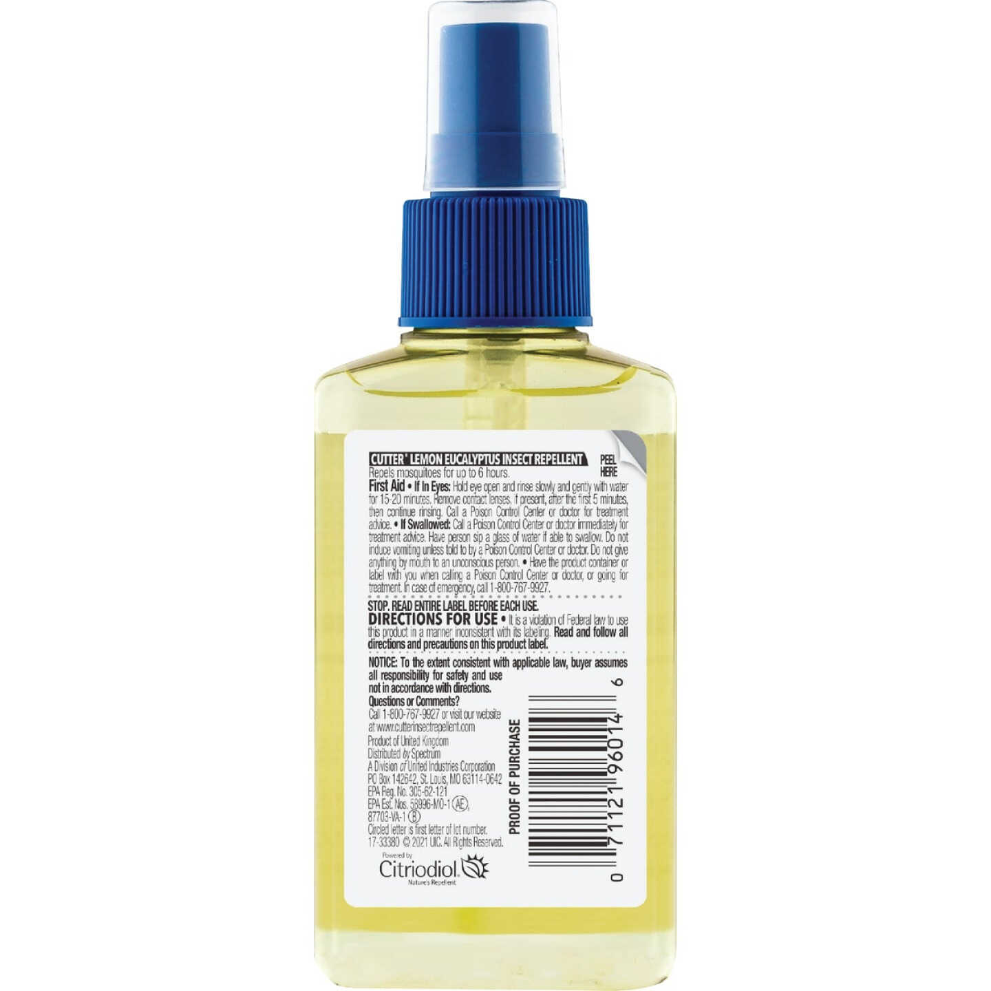Cutter Lemon Eucalyptus 4 Oz. Insect Repellent Pump Spray Image 3
