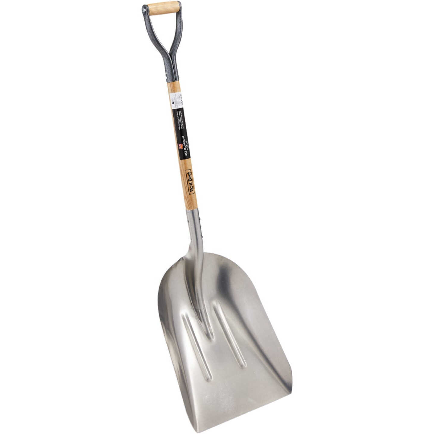 Do it Best 27 In. Wood D-Grip Handle #12 Aluminum Scoop Shovel Image 1
