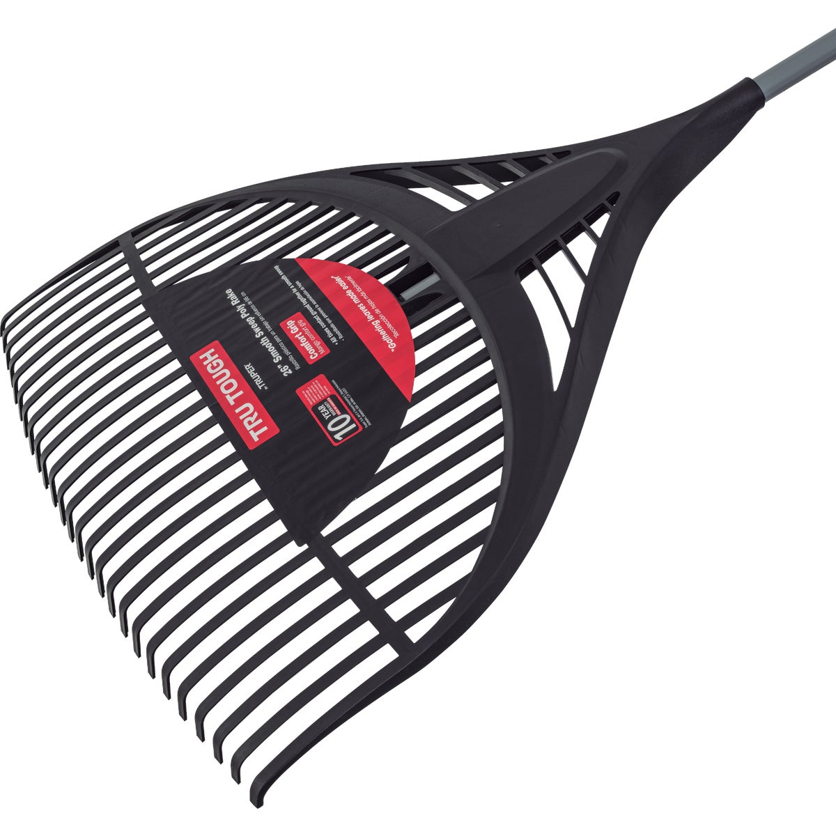 Truper Tru Tough 26 In. Poly Leaf Rake with 56 In. Steel Handle (26-Tine) Image 4