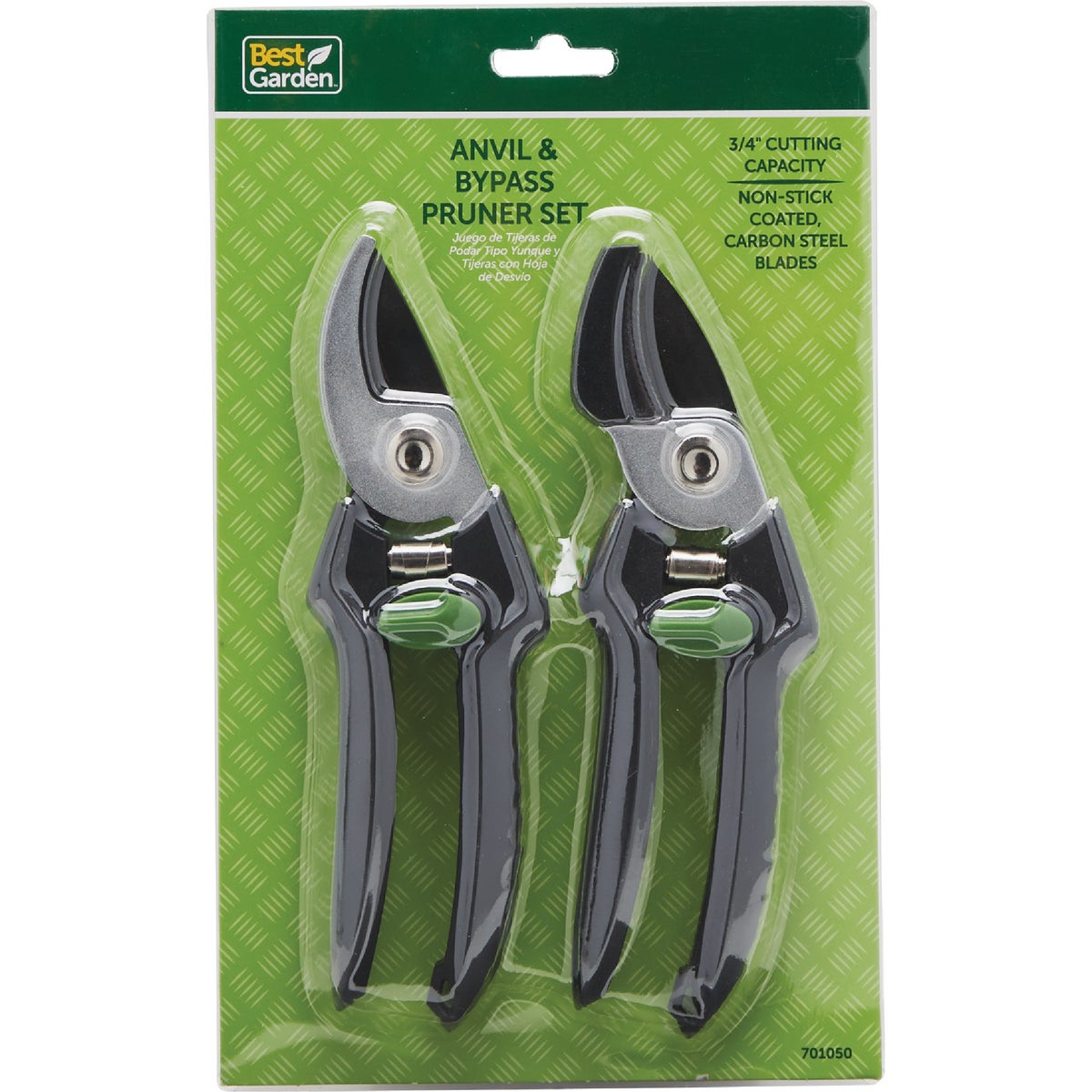 Best Garden 8 In. Bypass Pruner & 7-1/2 In. Anvil Pruner Set Image 2