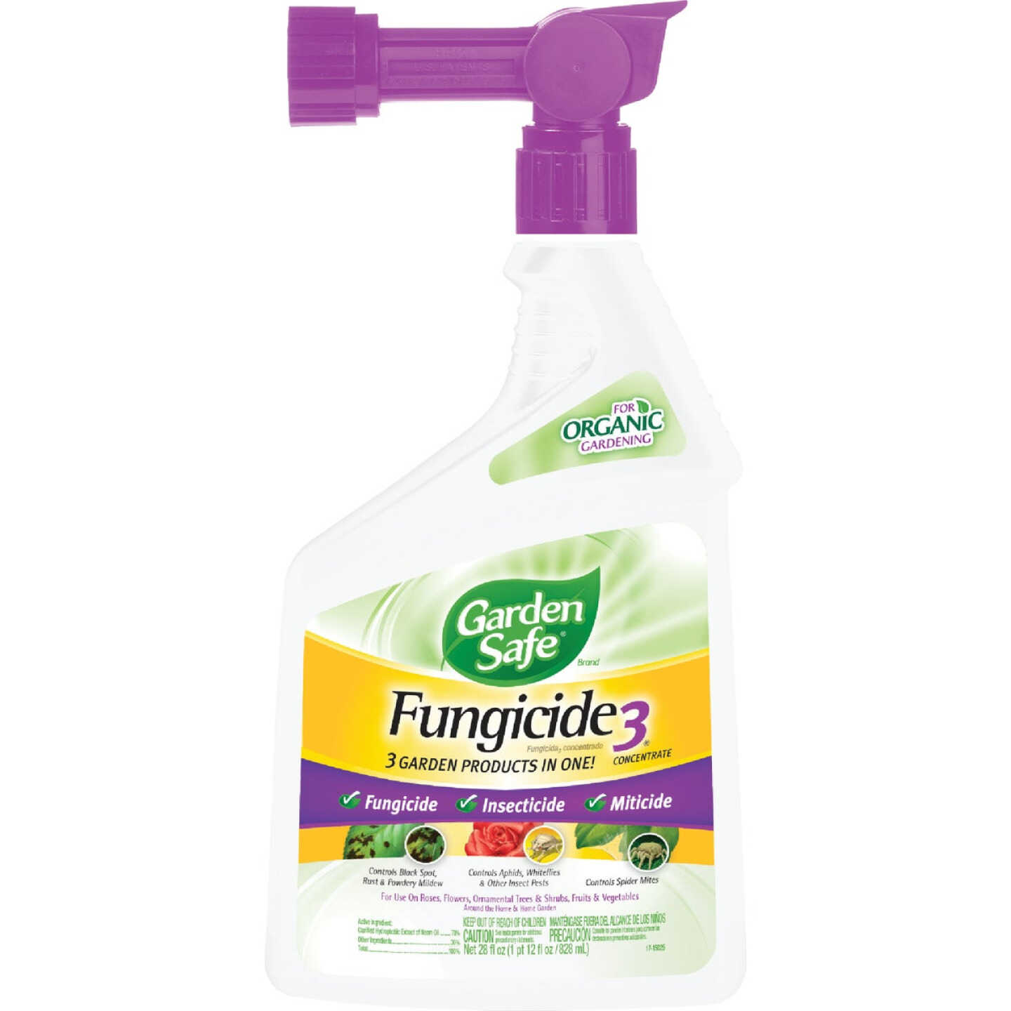 Garden Safe Fungicide 3 28 Oz. Ready To Spray Hose End Fungicide Image 1