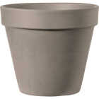 Deroma 9 In. Grafite Clay Standard Planter Image 1