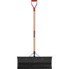 Garant Yukon 30 In. Steel Snow Pusher with 42.75 In. D-Grip Wood Handle Image 1
