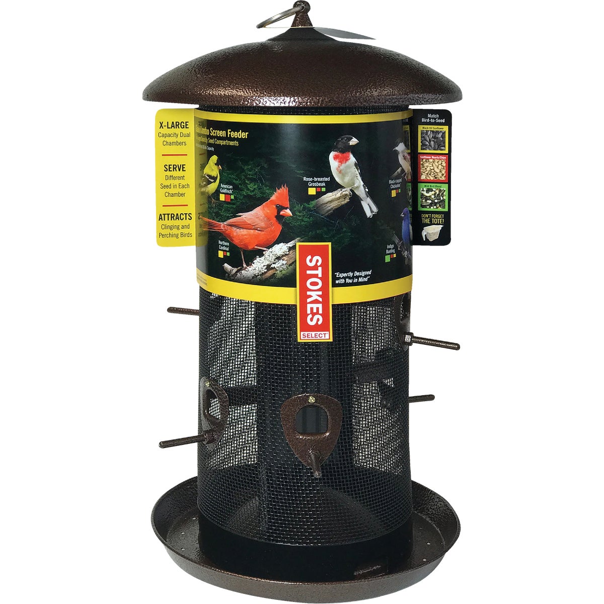 Stokes Select Copper Metal 11.2 Lb. Capacity Combination Bird Feeder