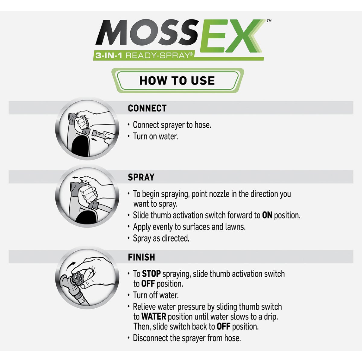 Scotts MossEx 3-in-1 32 Oz. Ready To Spray Moss Killer Image 2