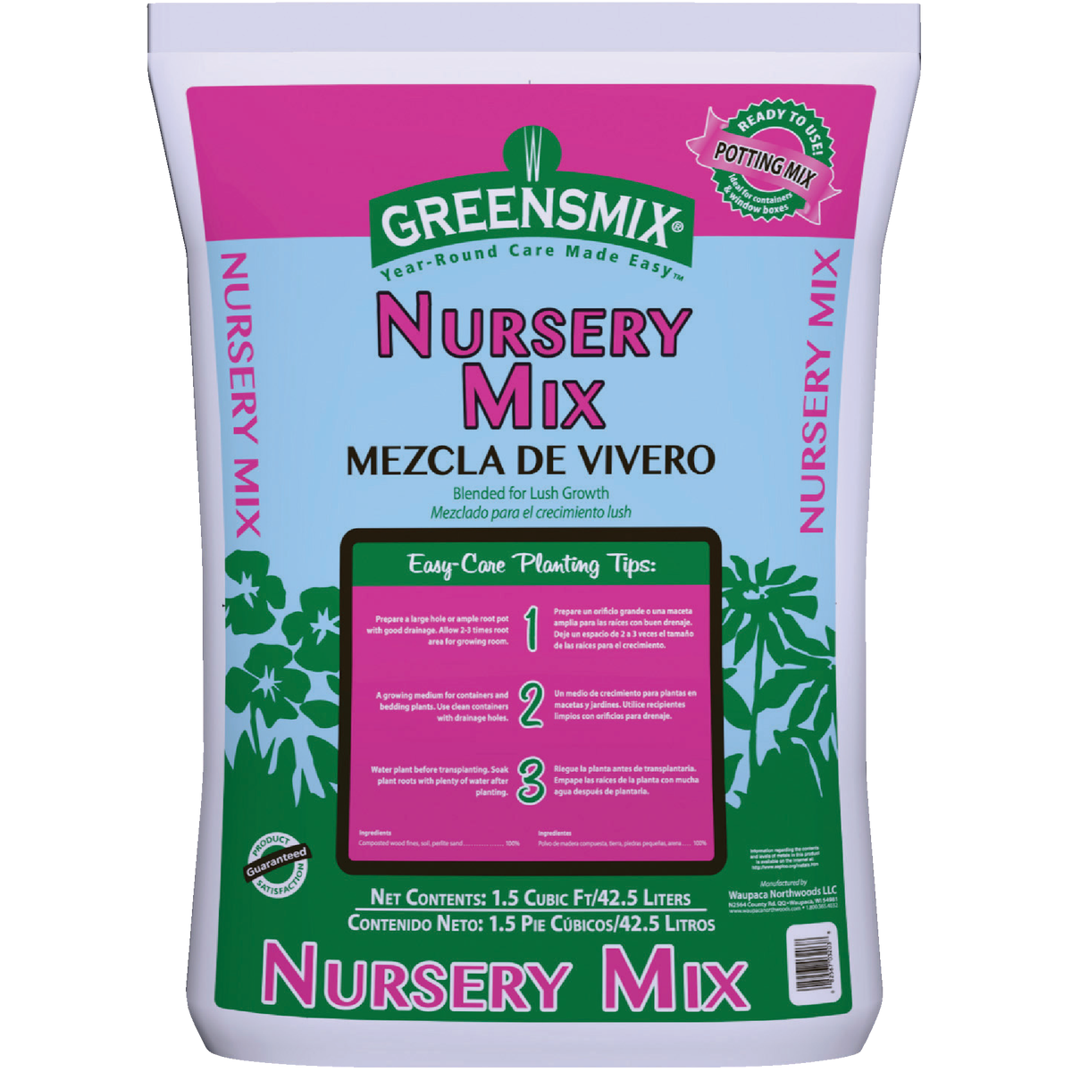Greensmix Nursery Mix 1.5 Cu. Ft. 40 Lb. All Purpose Potting Soil Image 1