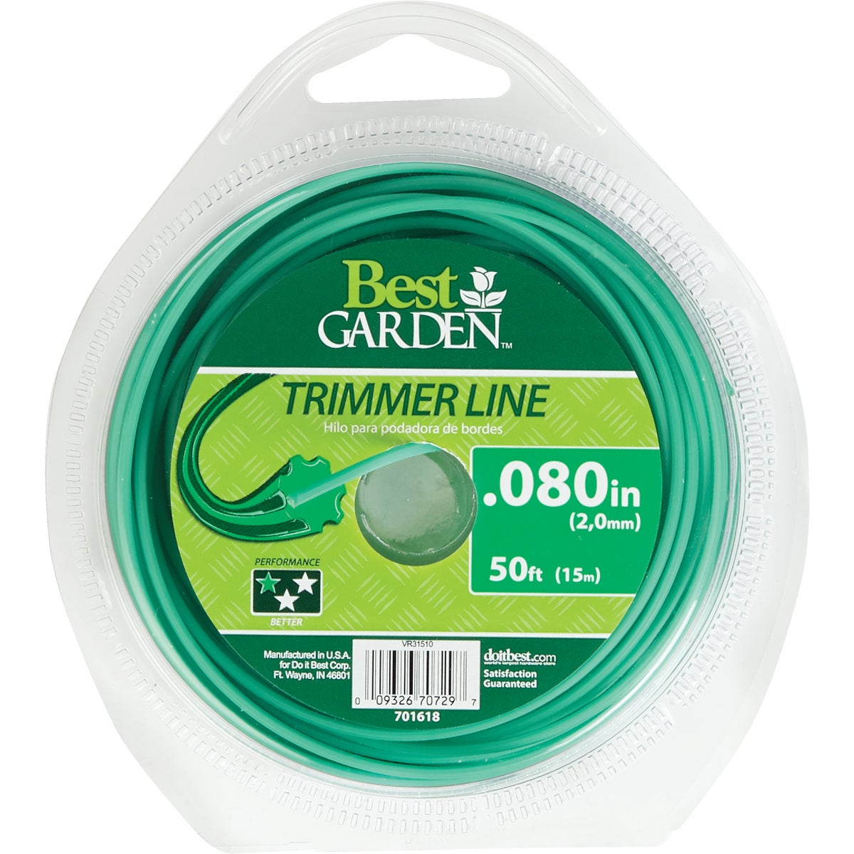 Best Garden 0.080 In. x 50 Ft. Universal Geared Trimmer Line