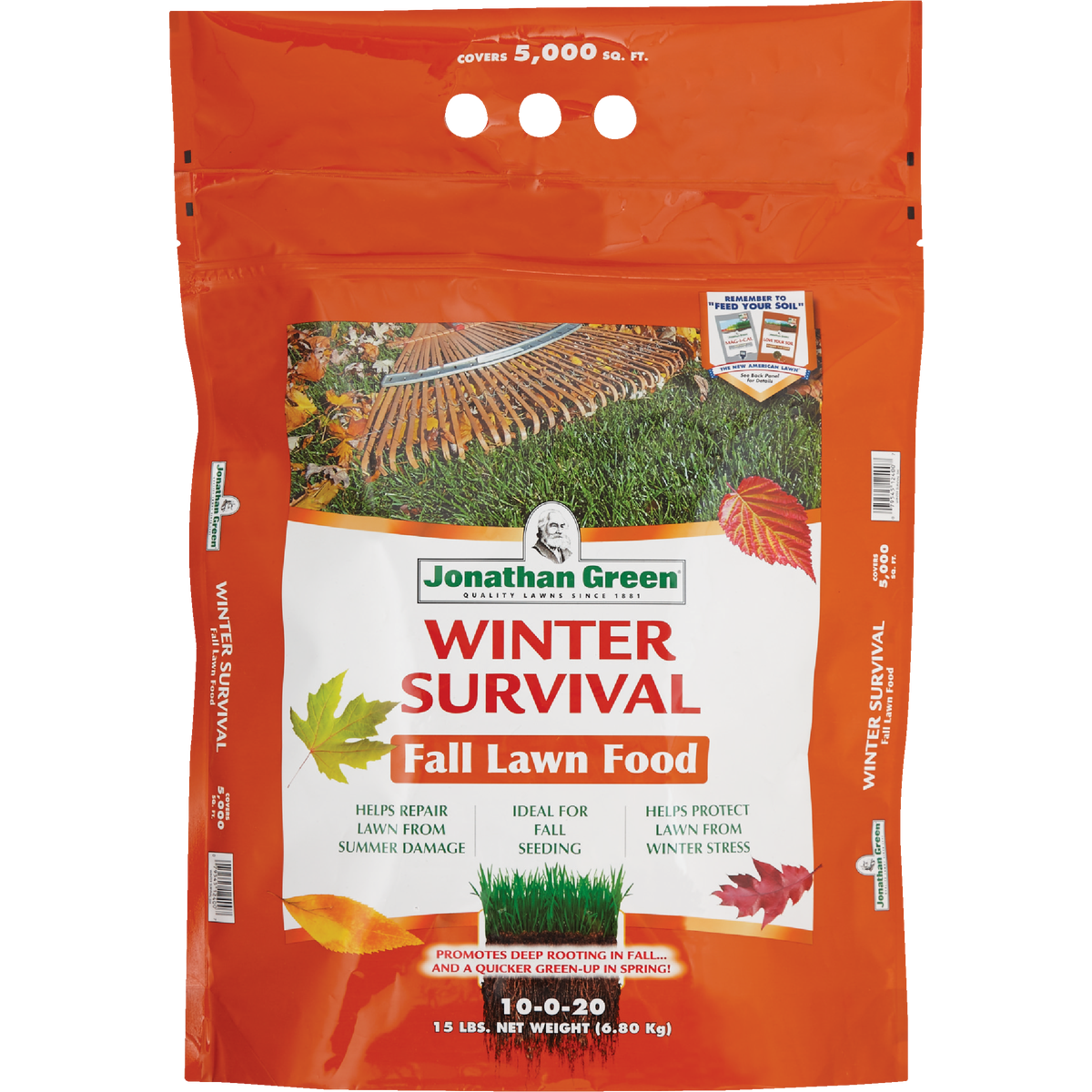 Jonathan Green Winter Survival 15 Lb. 5000 Sq. Ft. 10-0-20 Winterizer Fall Fertilizer