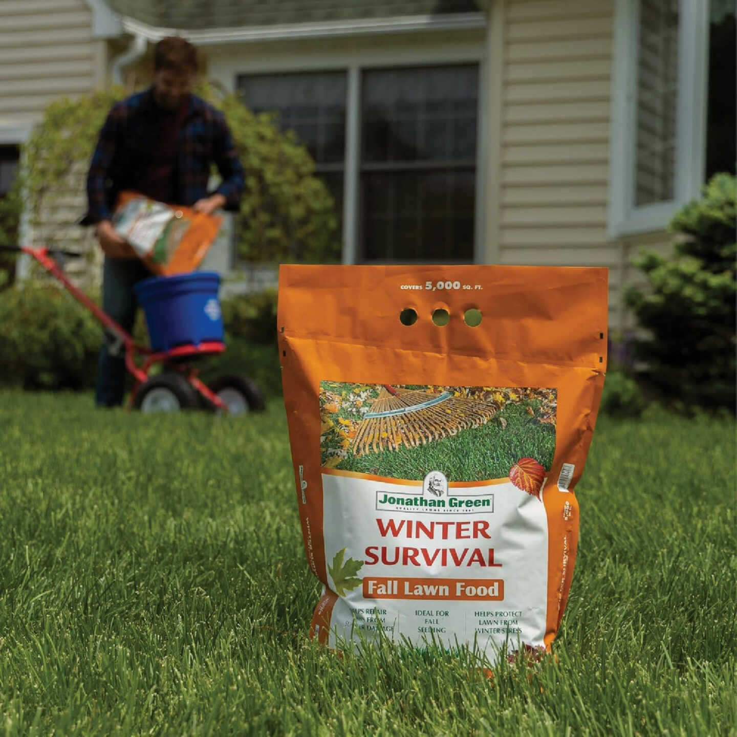 Jonathan Green Winter Survival 45 Lb. 15,000 Sq. Ft. 10-0-20 Winterizer Fall Fertilizer Image 2