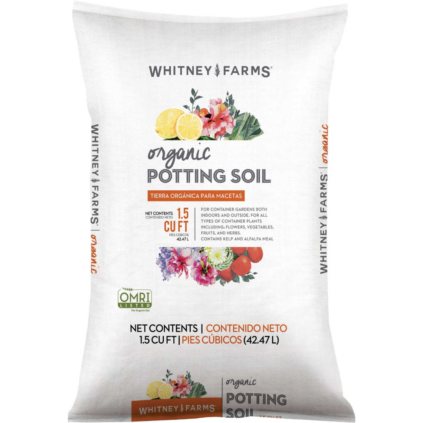 Whitney Farms 1.5 Cu. Ft. 18-1/2 Lb. All Purpose Organic Potting Soil Image 1
