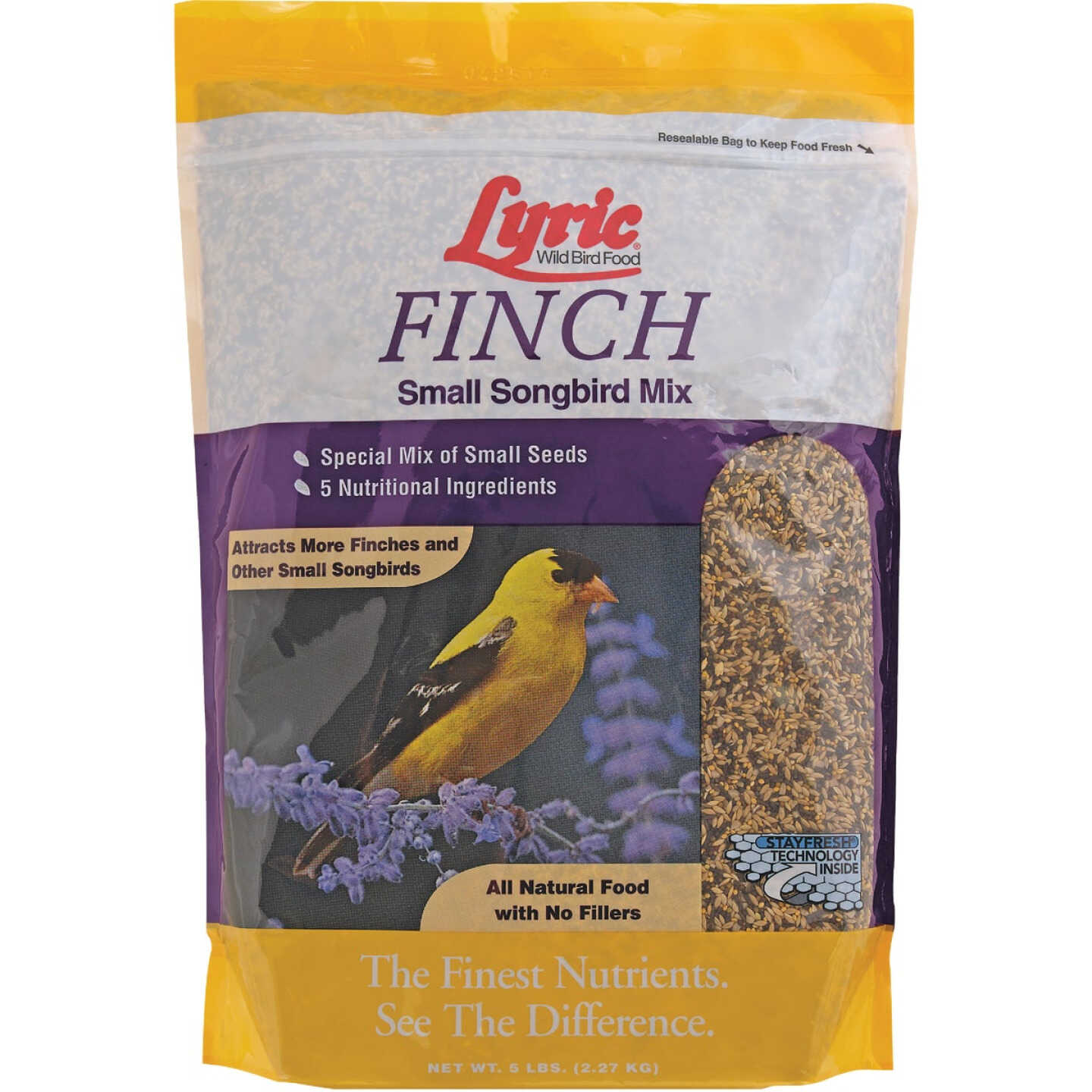 Lyric 5 Lb. Finch Small Songbird Wild Bird Mix Image 1