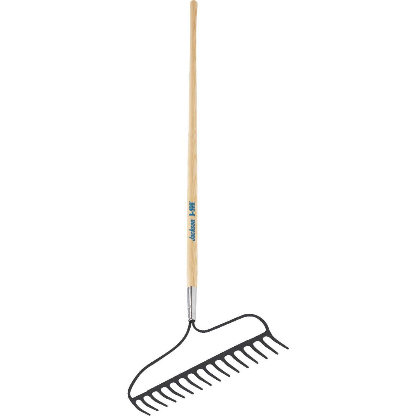 Jackson J-450 60 In. Wood Handle 16-Tine Bow Garden Rake Image 2