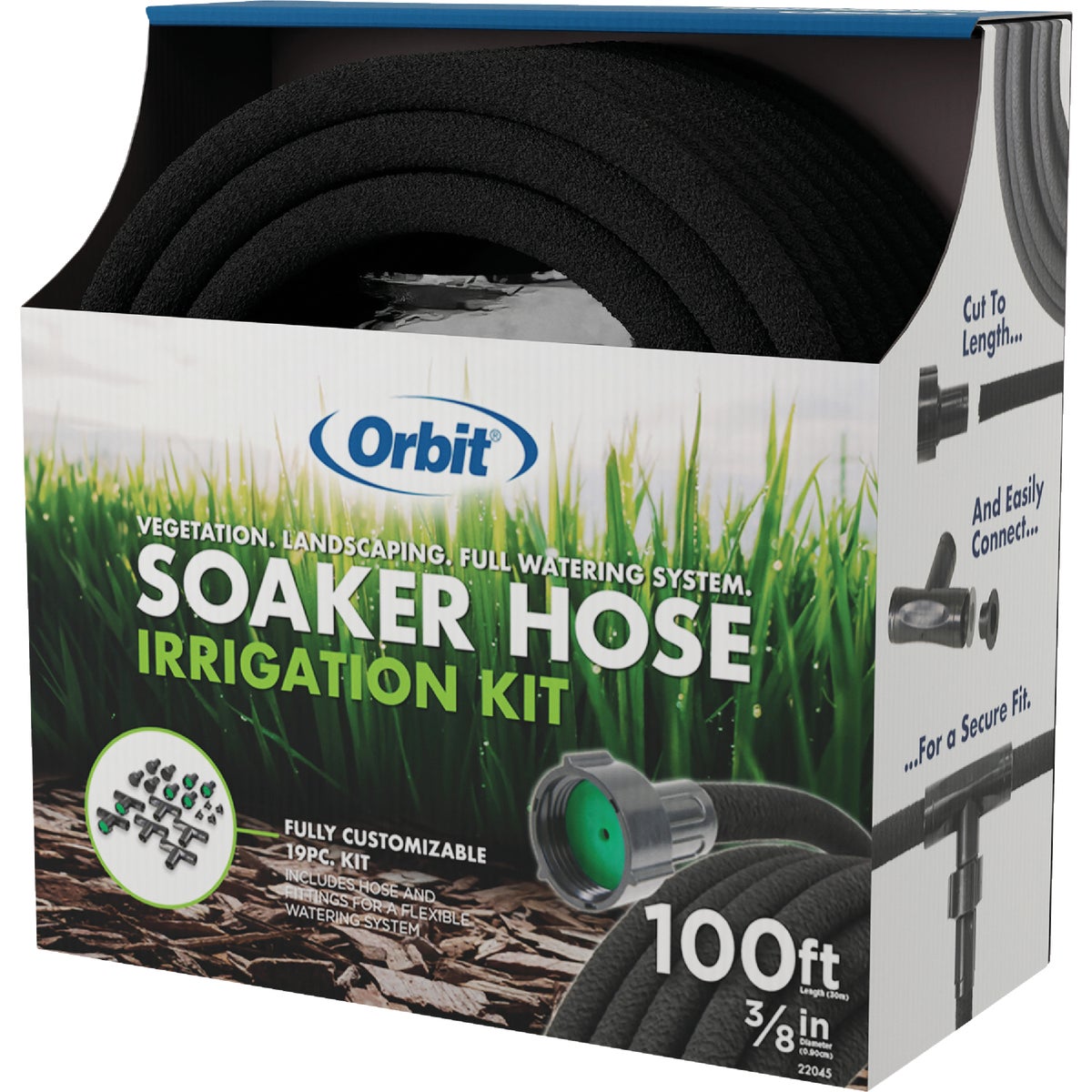 Orbit 3/8 In. Dia. x 100 Ft. Garden Soaker Hose Irrigation Kit Image 1