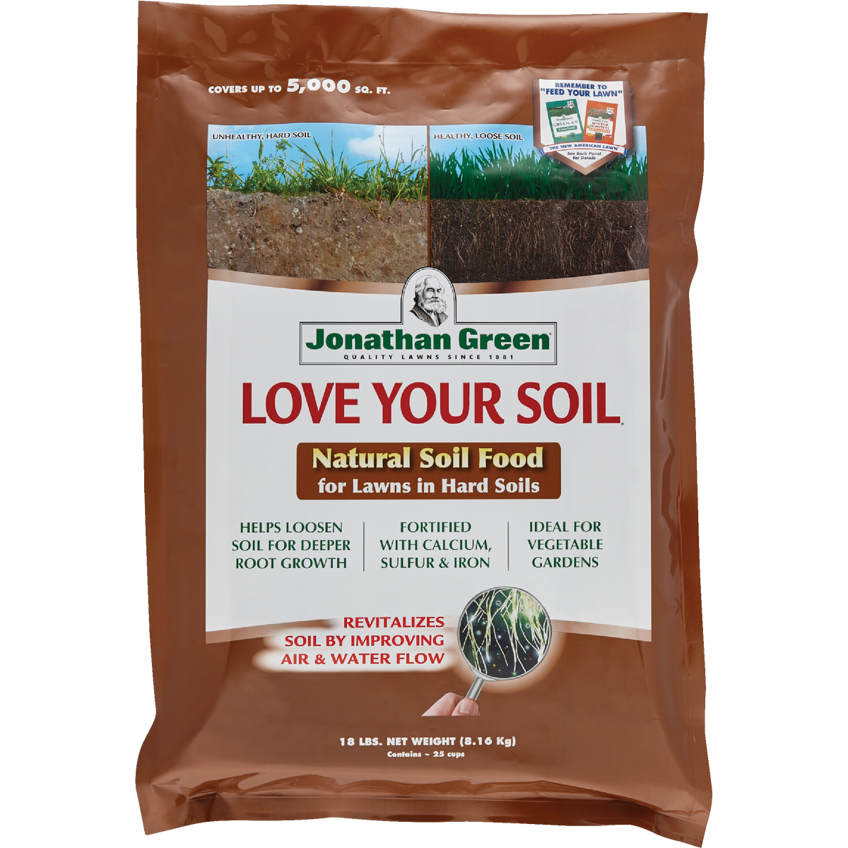 Jonathan Green Love Your Soil 18 Lb. 5000 Sq. Ft. Organic Lawn & Soil Food