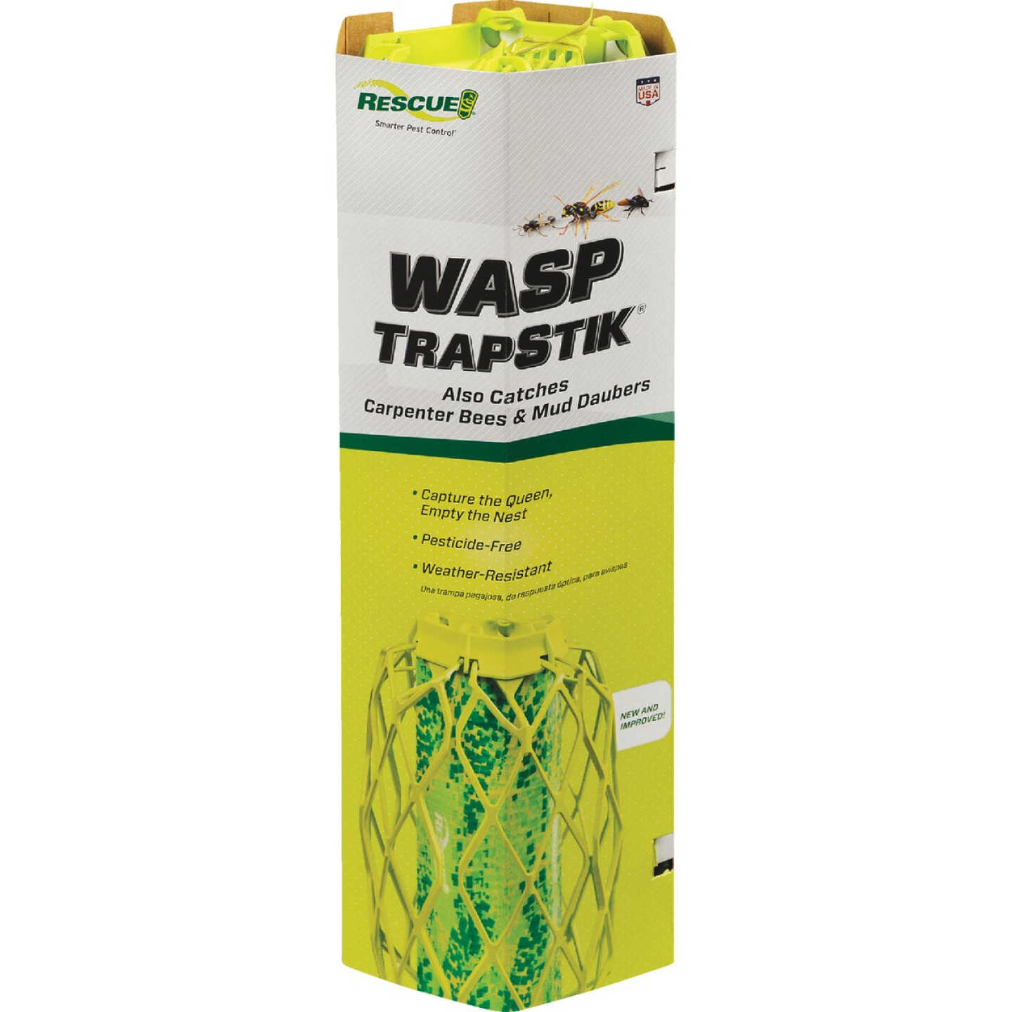 Rescue TrapStik Wasp, Carpenter Bee, Mud Dauber Trap Image 1