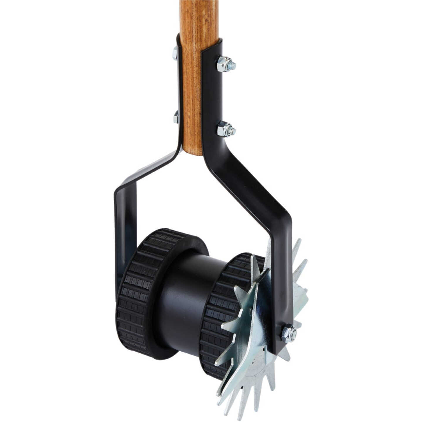 Do it Best 48 In. Wood Handle Dual-Wheel Rotary Edger Image 3