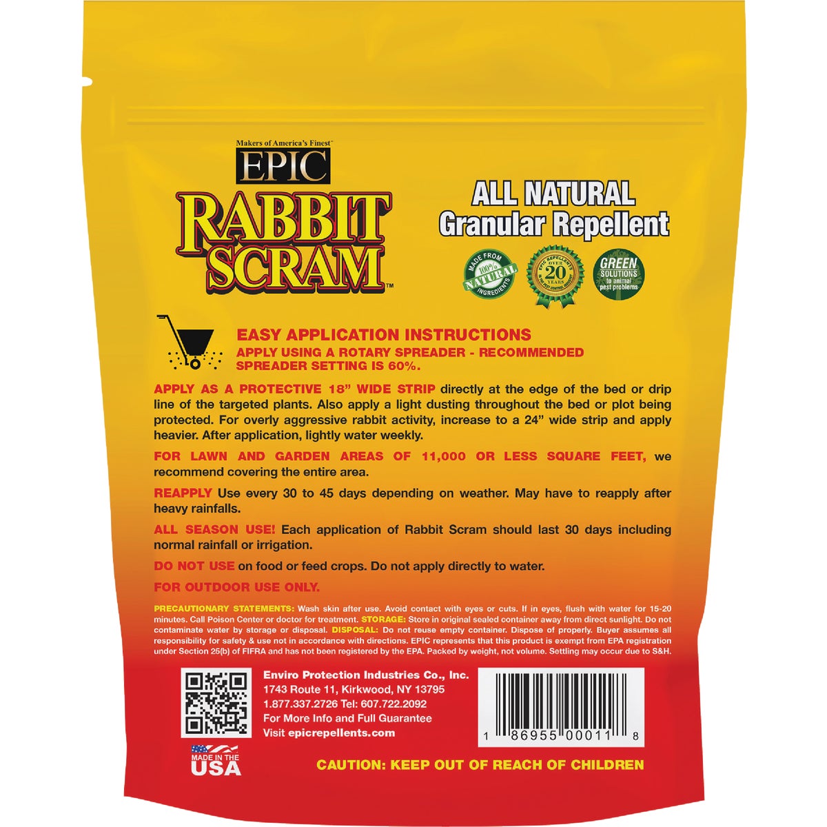Rabbit Scram 6 Lb. Granular Organic Rabbit Repellent Image 2