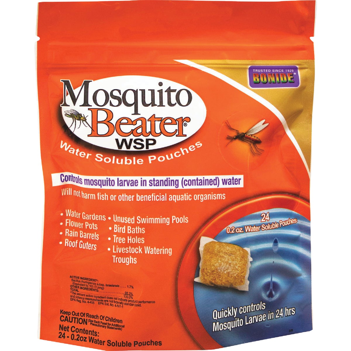 Bonide Mosquito Beater WSP Water Soluble Pouches (24-Pack)