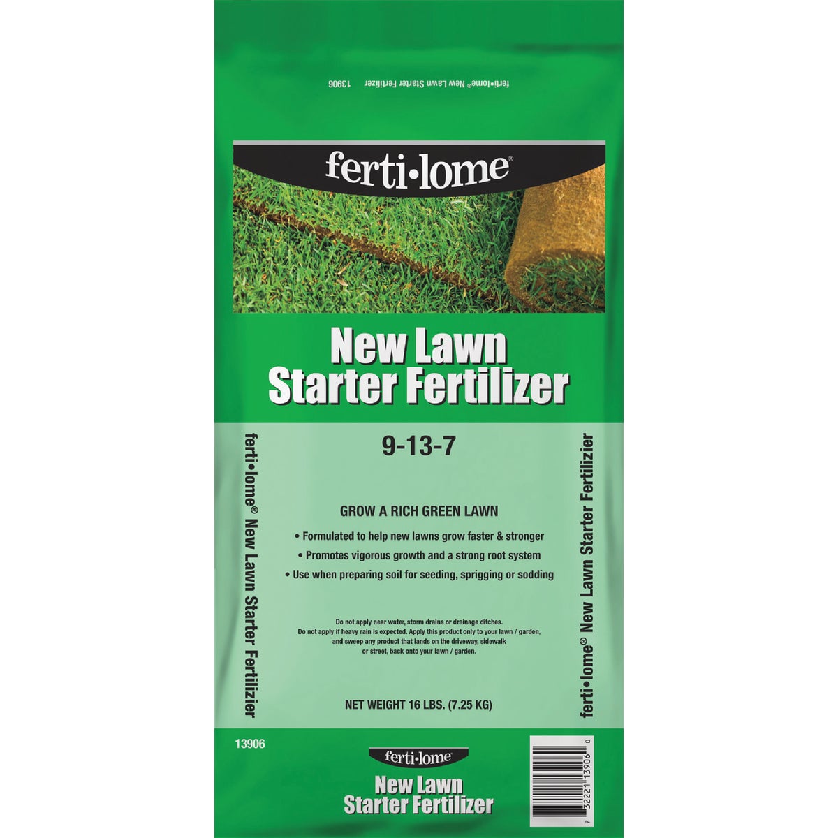 Ferti-lome 16 Lb. 4000 Sq. Ft. 9-13-7 New Lawn Starter Fertilizer