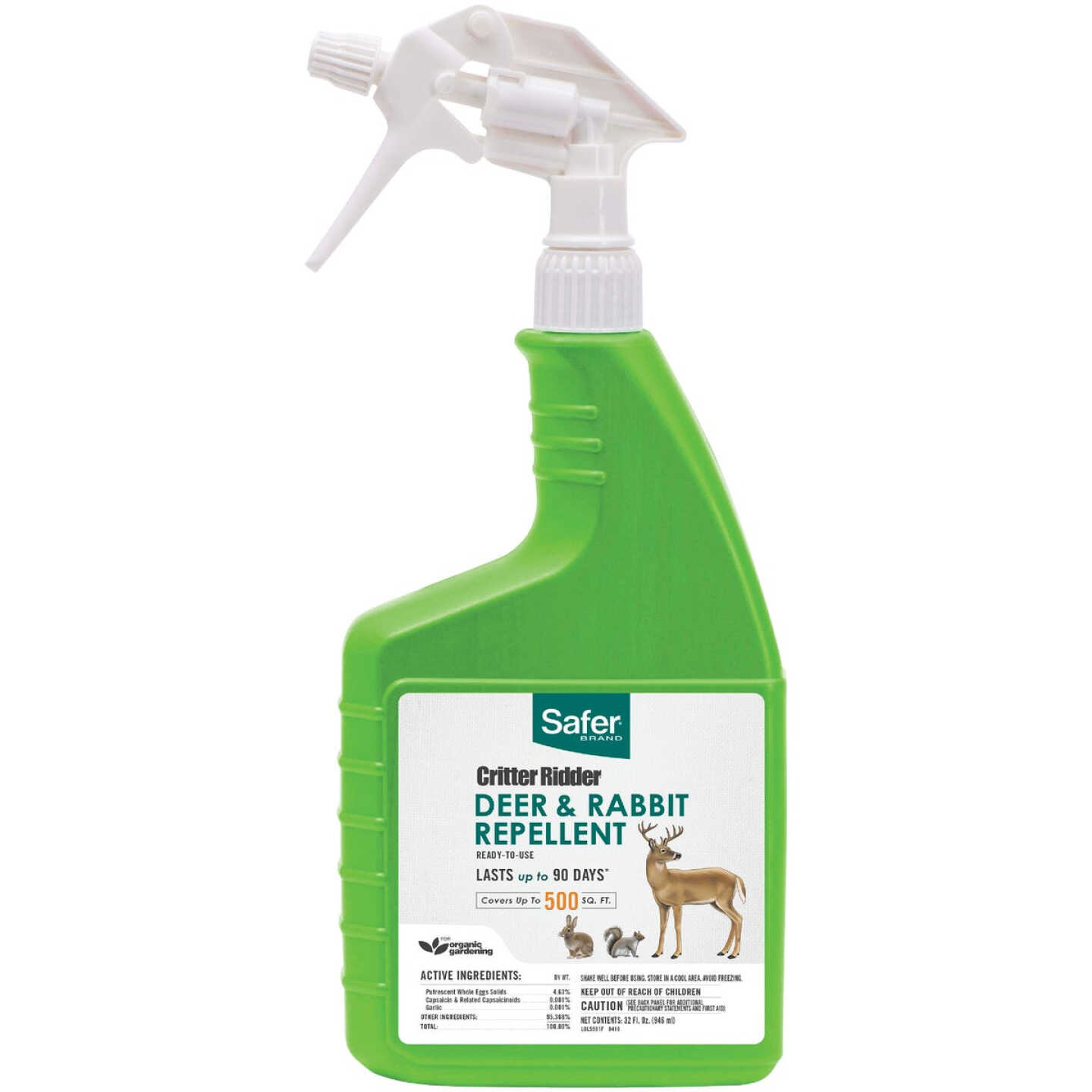 Safer Deer Off 32 Oz. Ready To Use Organic Deer, Rabbit, & Squirrel Repellent Image 1