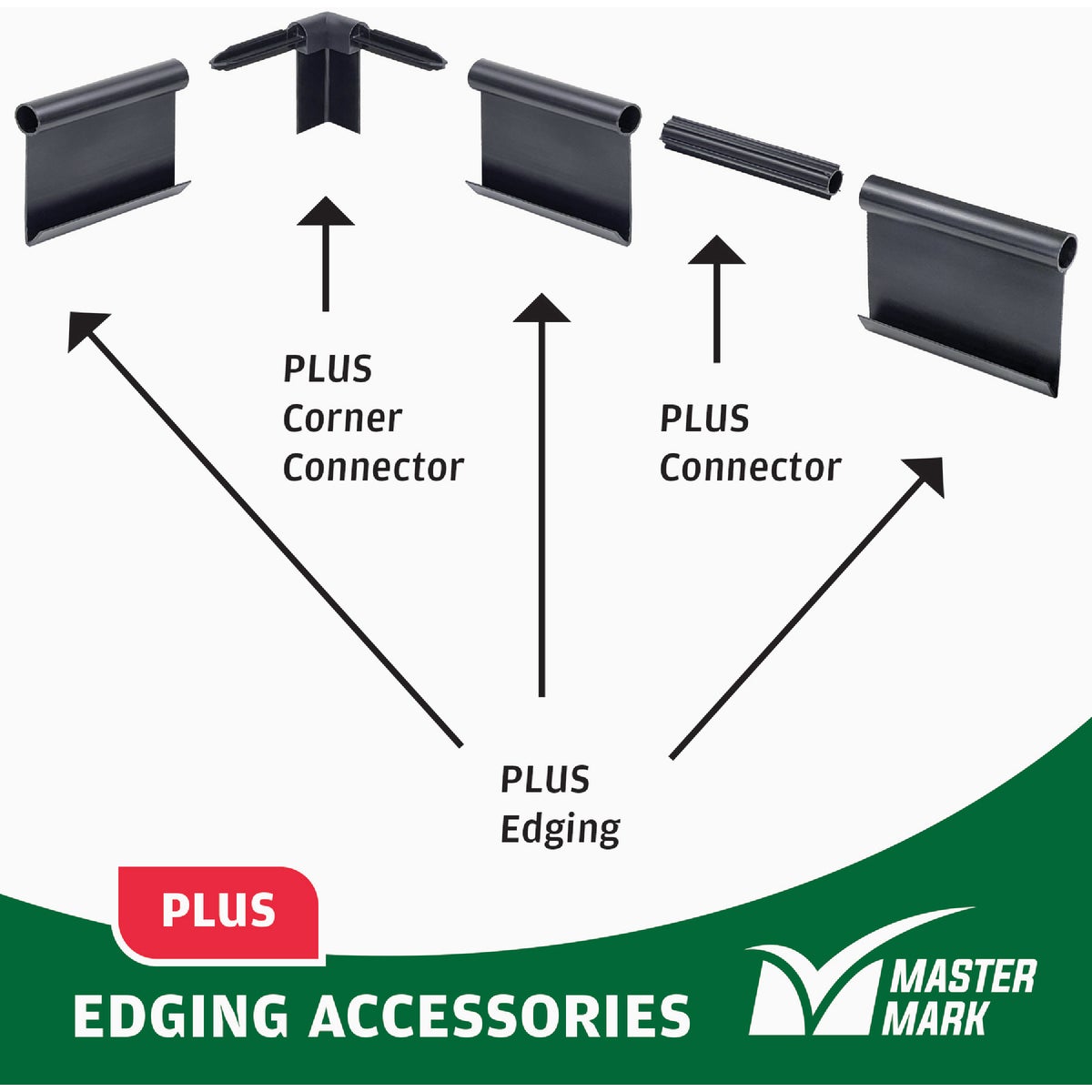 Master Mark Plus 90 Deg. Black Plastic Lawn Edging Coupler Image 4