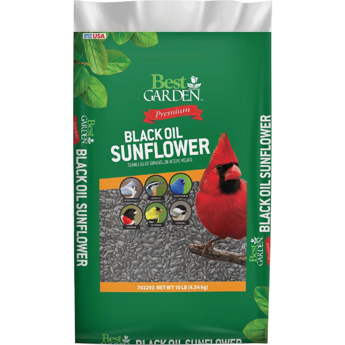 Best Garden 10 Lb. Black Oil Sunflower Wild Bird Seed Image 1