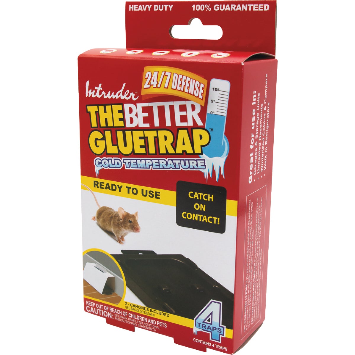 Intruder The Better Glue Trap Cold Temperature Mouse Trap (4-Pack) Image 3