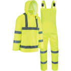 West Chester Protective Gear Large 3-Piece Fluorescent Hi-Vis Yellow Rain Suit Image 1