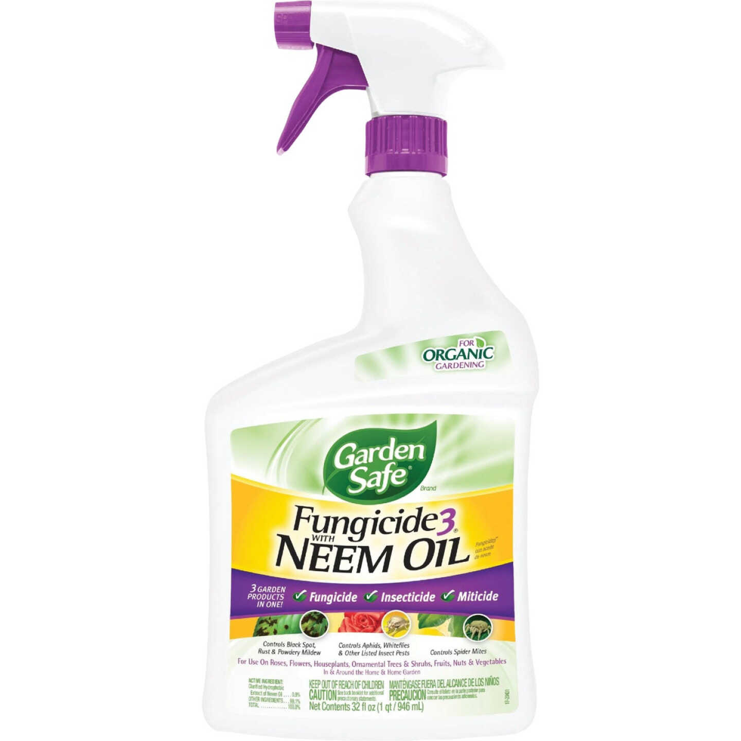 Garden Safe Fungicide 3 32 Oz. Ready To Use Trigger Spray Fungicide Image 1