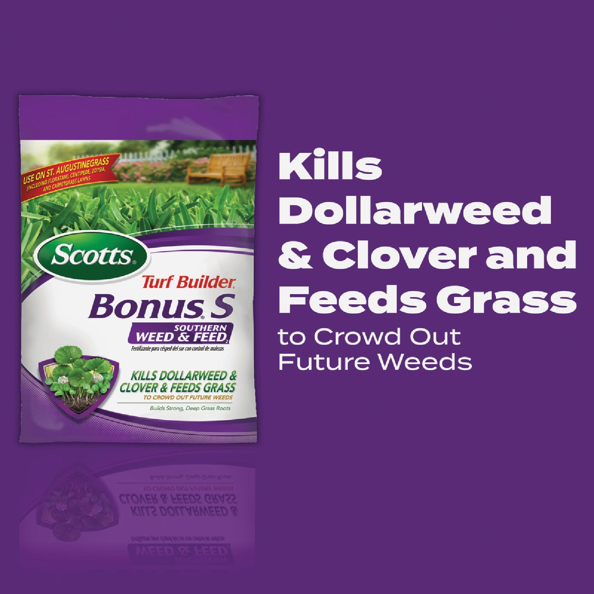 Scotts Turf Builder Bonus S Southern Weed & Feed 33.39 Lb. 10,000 Sq. Ft. Weed Killer Plus Lawn Fertilizer Image 2