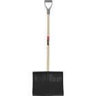 Garant Nordic 18 In. Poly Snow Shovel with 42.25 In. Wood Handle Image 1