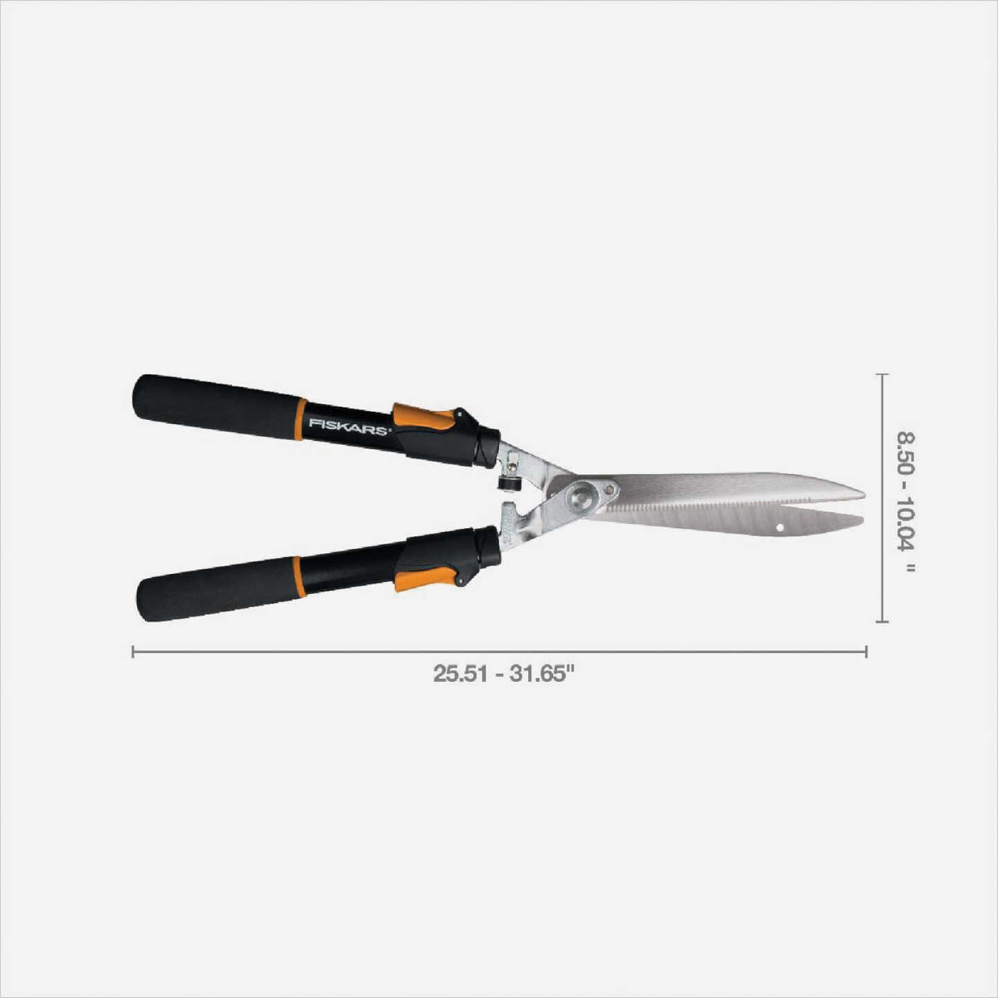 Fiskars Power-Lever Extendable 25 In. to 33 In. Hedge Shears Image 2