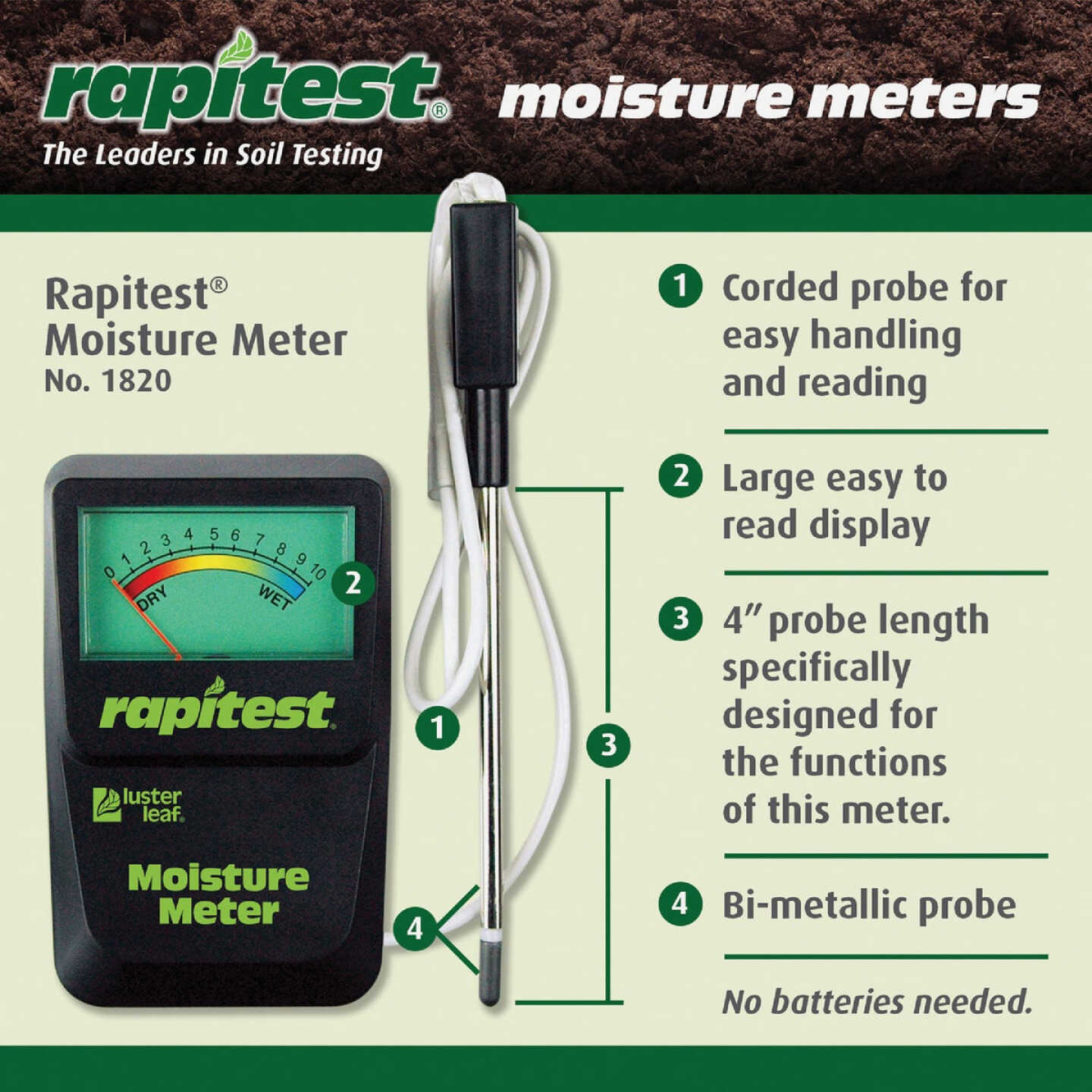 Rapitest Analog Moisture Meter Image 6