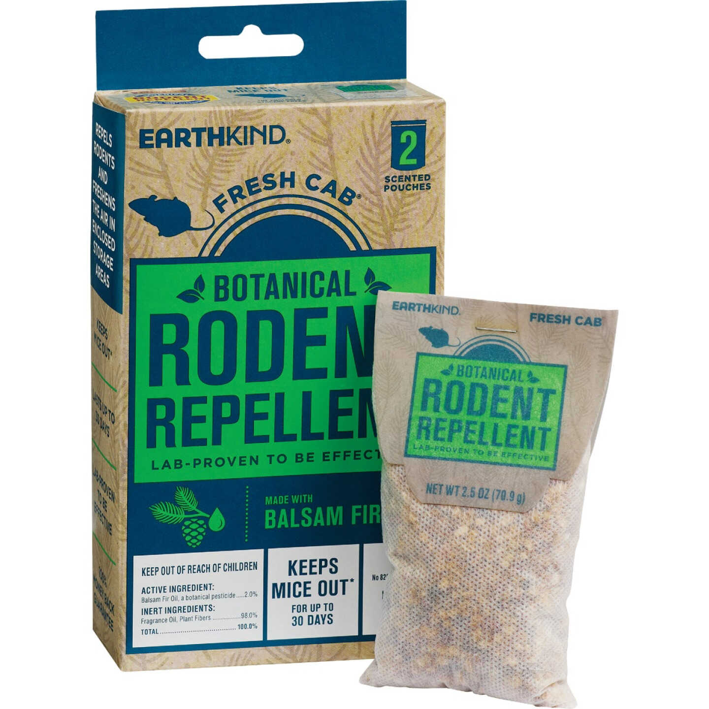 EarthKind Fresh Cab Botanical Rodent Repellent (2-Pack) Image 1
