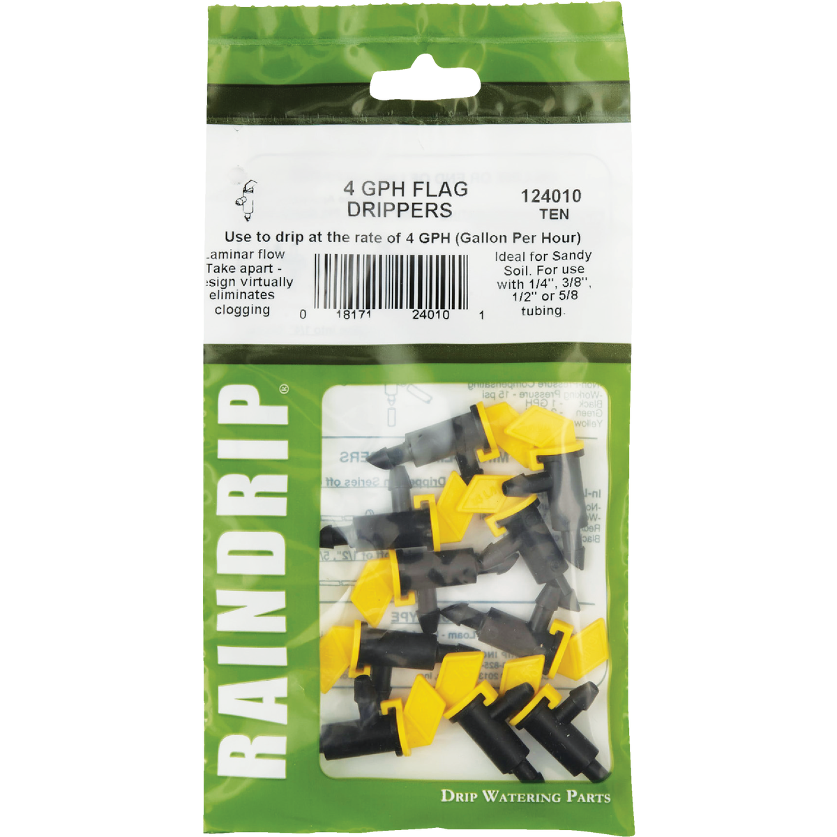 Raindrip 4 GPH Flag Dripper (10-Pack) Image 2