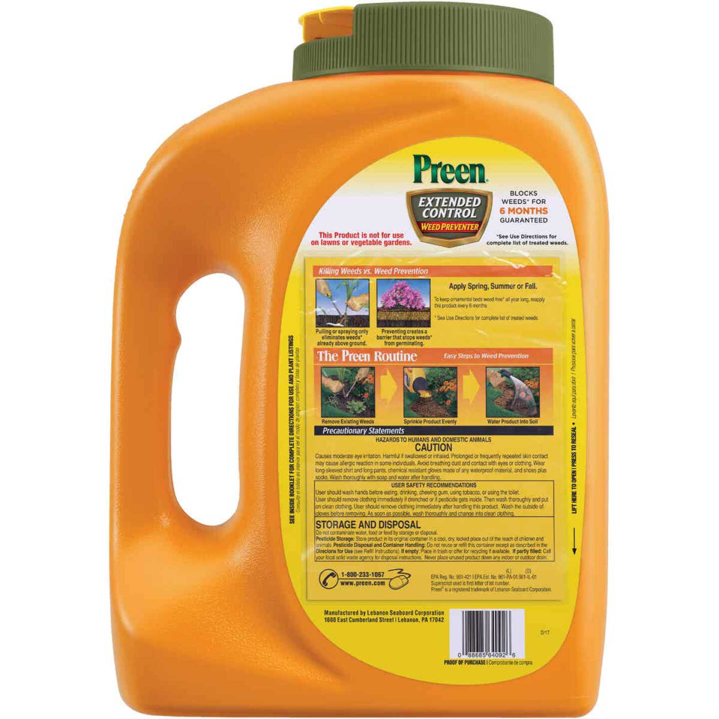 Preen Extended Control 4.93 Lb. Ready To Use Granules Weed Preventer Image 2