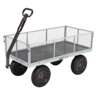 Gorilla Carts 6 Cu. Ft. 1000 Lb. Steel Tow-Behind Garden Cart Image 1