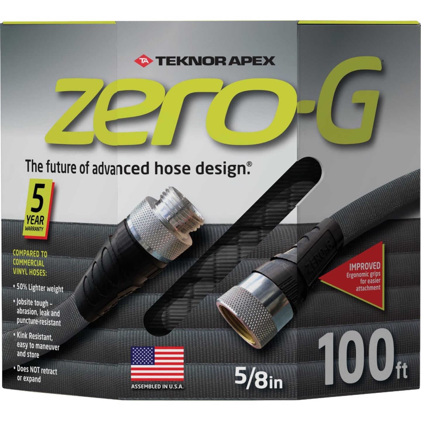 Teknor Apex Zero-G 5/8 In. Dia. x 100 Ft. L. Drinking Water Safe Compact Hose Image 1