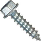 Hillman #12 x 2 In. Slotted Hex Washer Head Zinc Sheet Metal Screw (100-Count) Image 1