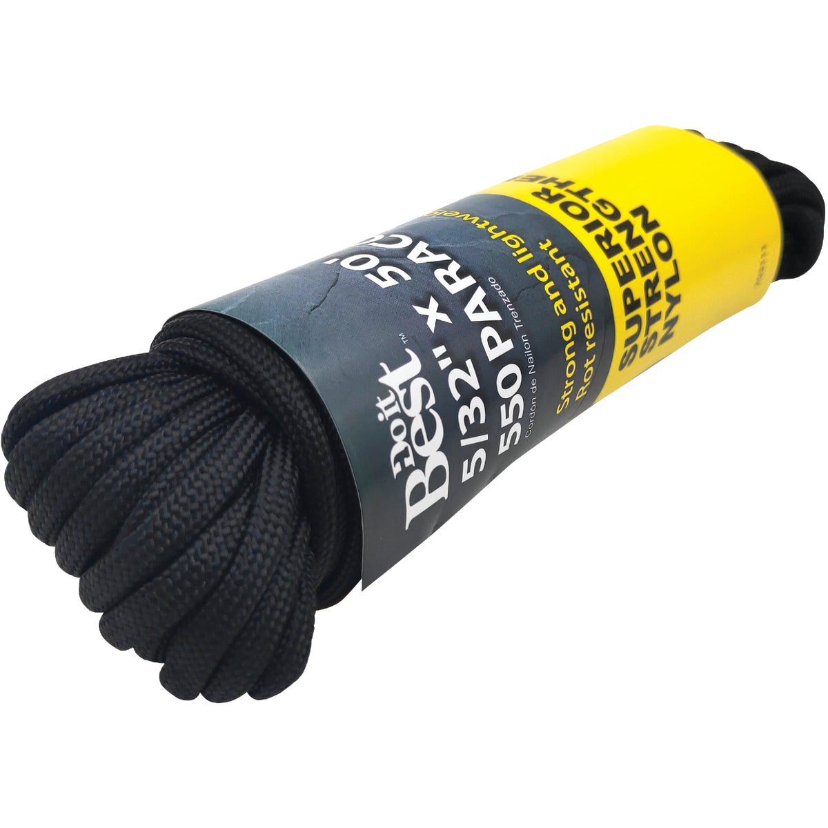 Do it Best 550 5/32 In. x 50 Ft. Black Nylon Paracord Image 2