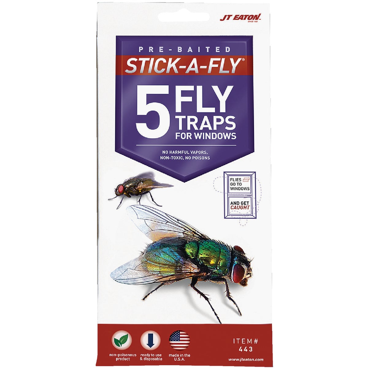 JT Eaton Stick-A-Fly Disposable Indoor Fly Trap (5-Pack) Image 1