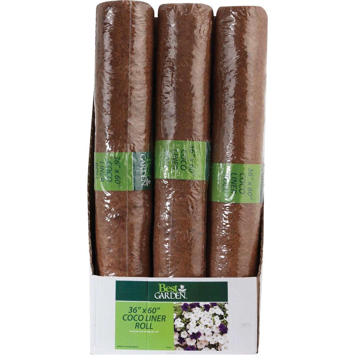 Best Garden 36 In. x 60 In. Coco Roll Plant Liner Image 3
