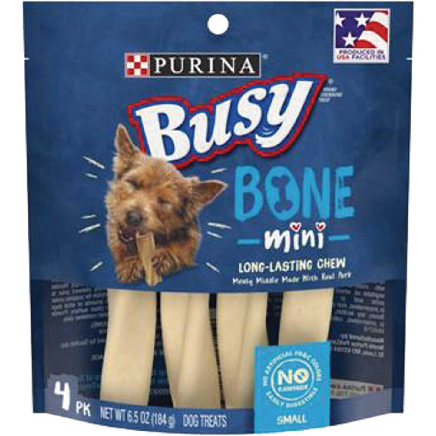 Purina Busy Bone Toy Dog Meat Flavor Dental Dog Treat (4-Pack) Image 1