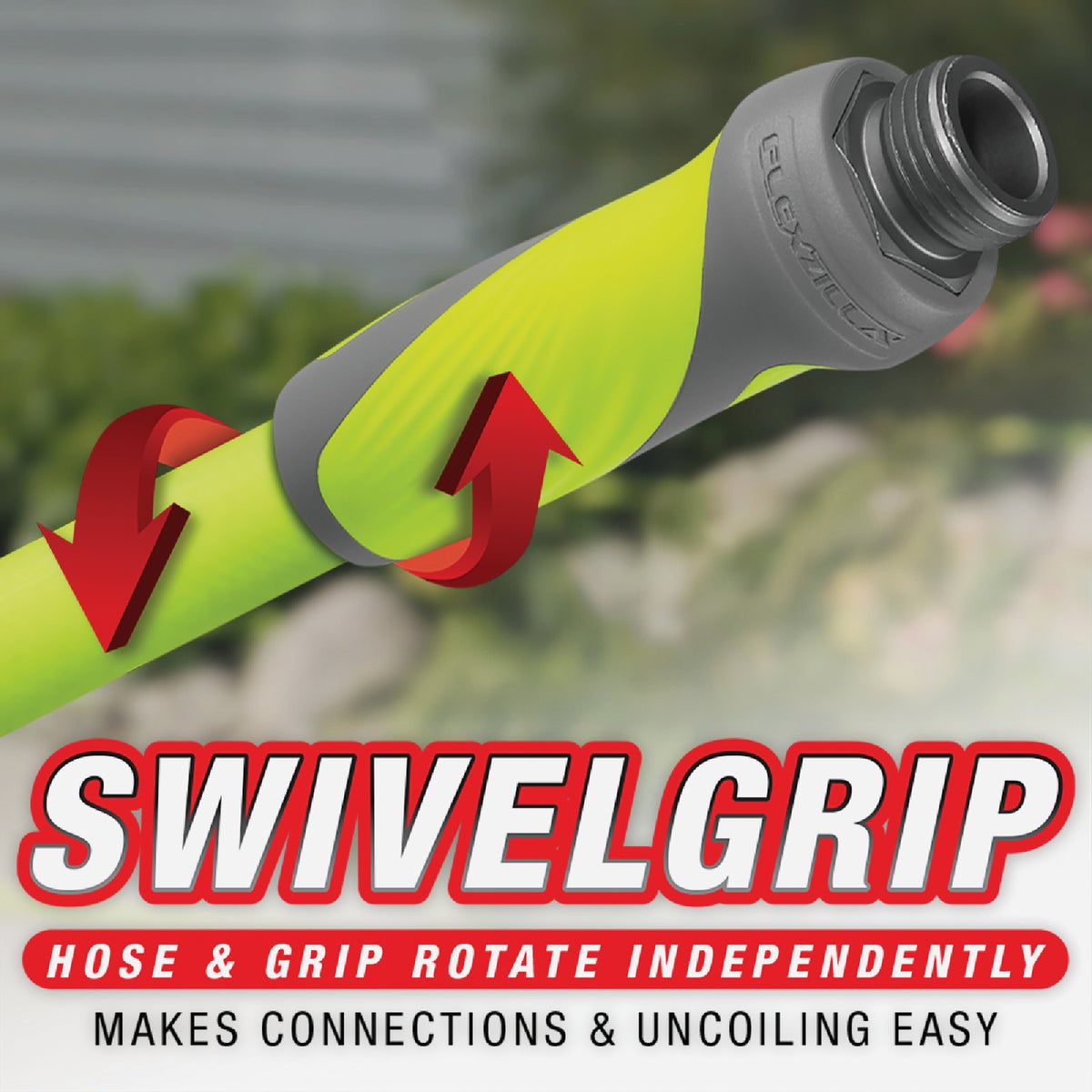 Flexzilla 5/8 In. Dia. x 50 Ft. L. Drinking Water Safe Garden Hose with SwivelGrip Connections Image 4