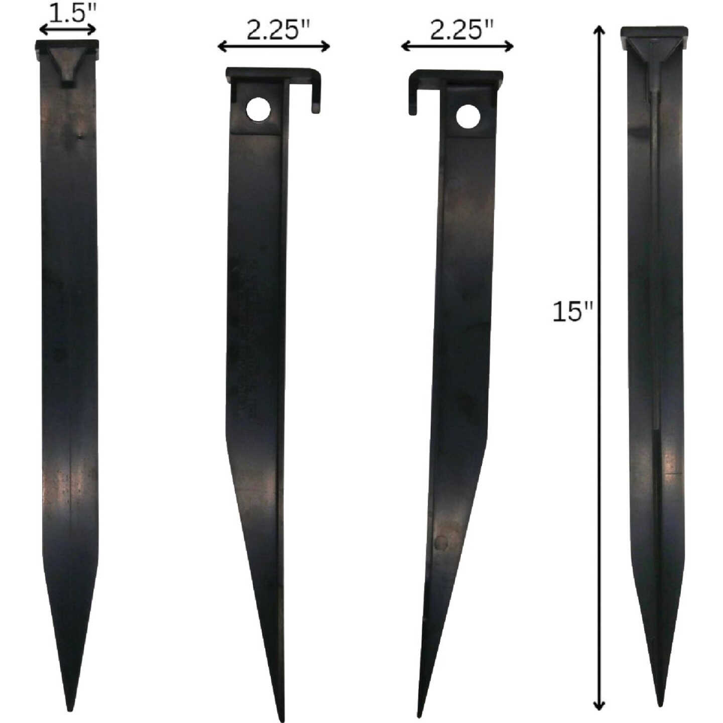 Master Mark Do-All 15 In. Black Plastic Tree and Plant Stake Image 1