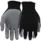 Do it Best Men's Medium Nitrile Coated Glove, Black & Gray Image 1