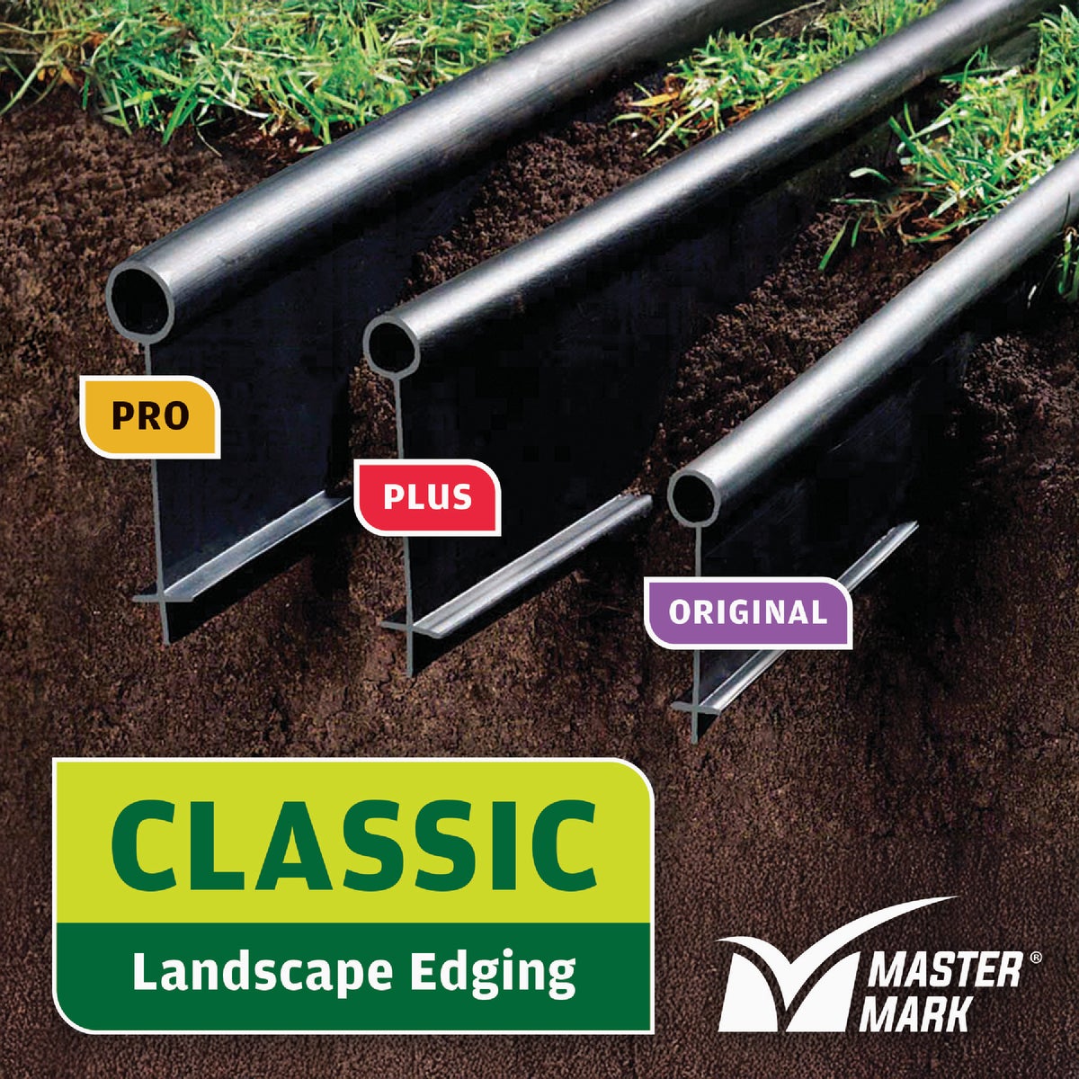 Master Mark Plus  4.5 In. H. x 20 Ft. L. Black Plastic Lawn Edging Image 4
