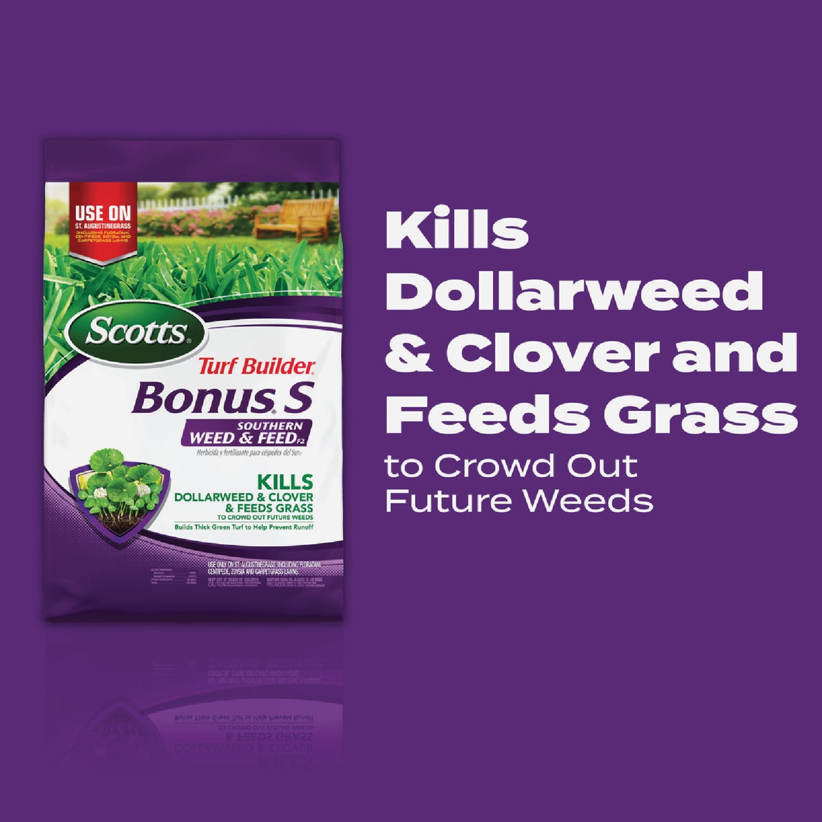Scotts Turf Builder Bonus S Southern Weed & Feed 18.21 Lb. 5000 Sq. Ft. Weed Killer Plus Lawn Fertilizer Image 2