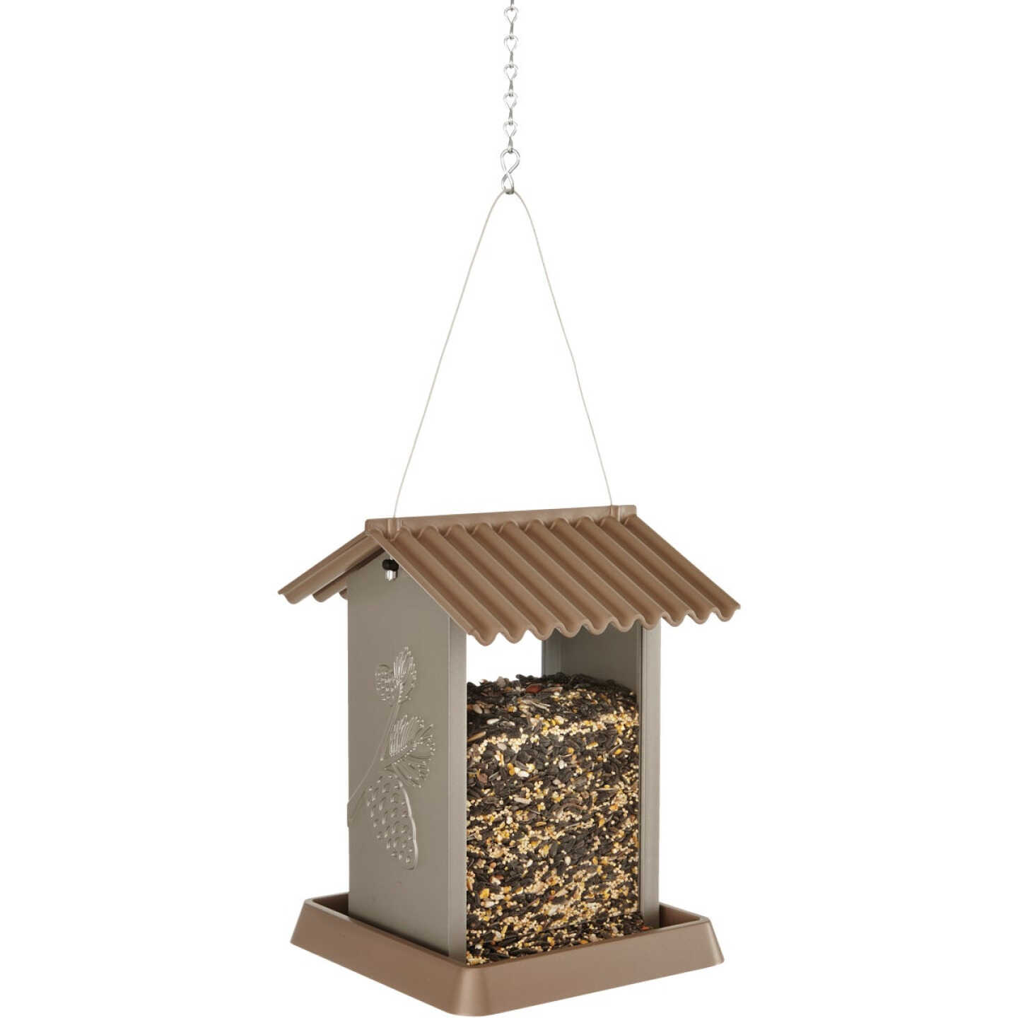 North States Brown Plastic Hopper Bird Feeder Image 1